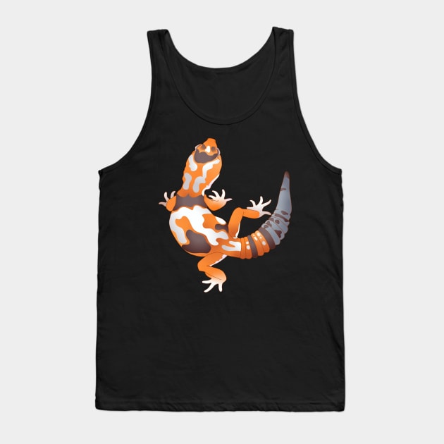 Whiteout African Fat Tailed Gecko Tank Top by ziafrazier